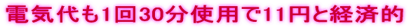 �d�C���1��30���g�p��11�~�ƌo�ϓI